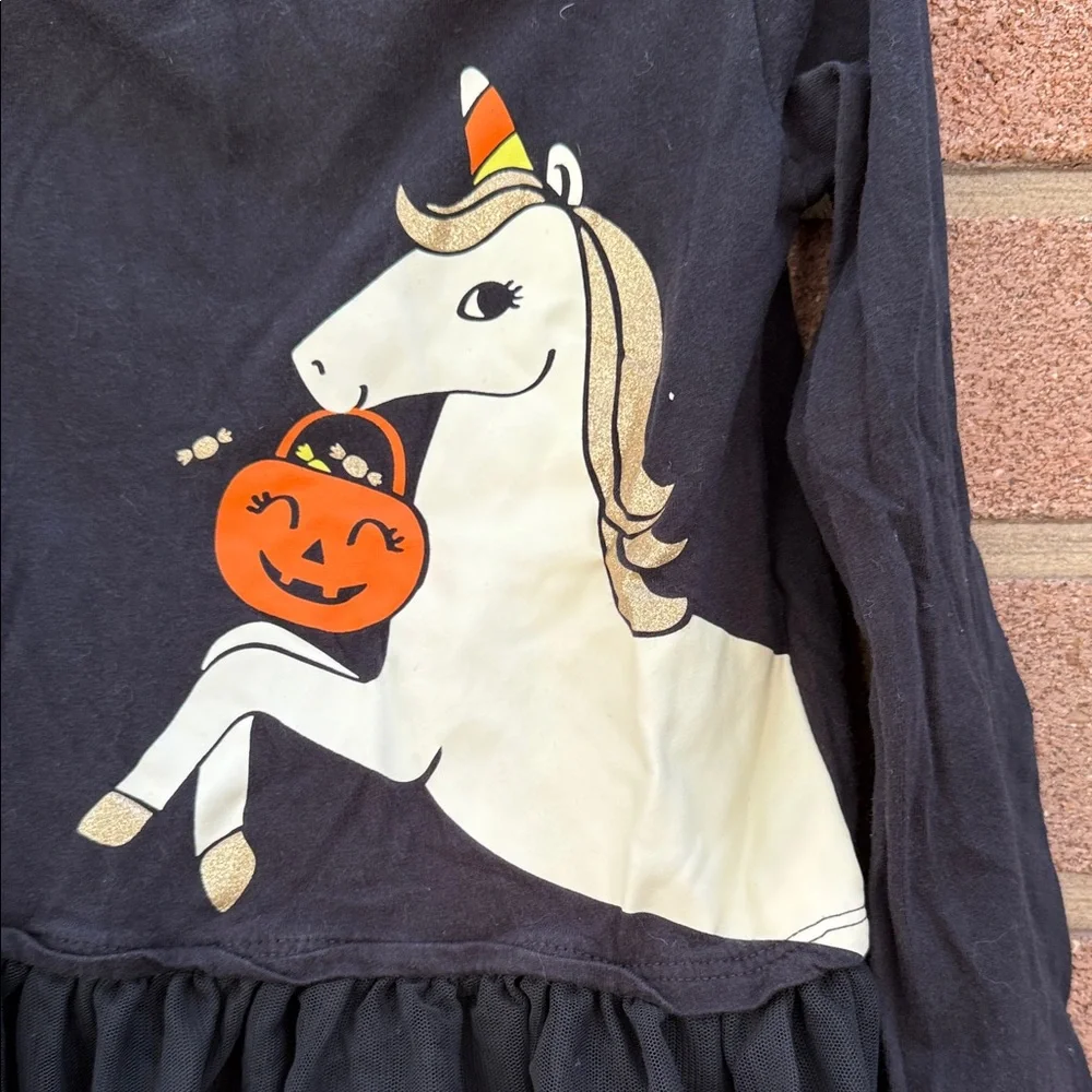 Carter's Black Long Sleeve Unicorn Tee Size 5T